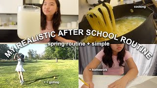 MY REALISTIC & SIMPLE AFTER SCHOOL ROUTINE | Productivity, Skincare, Etc.