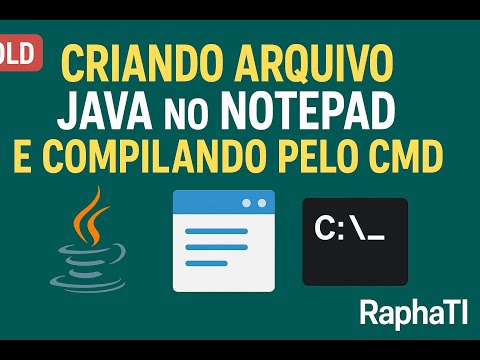 **OLD** | Criando arquivo Java no Notepad e compilando pelo CMD (sem IDE)