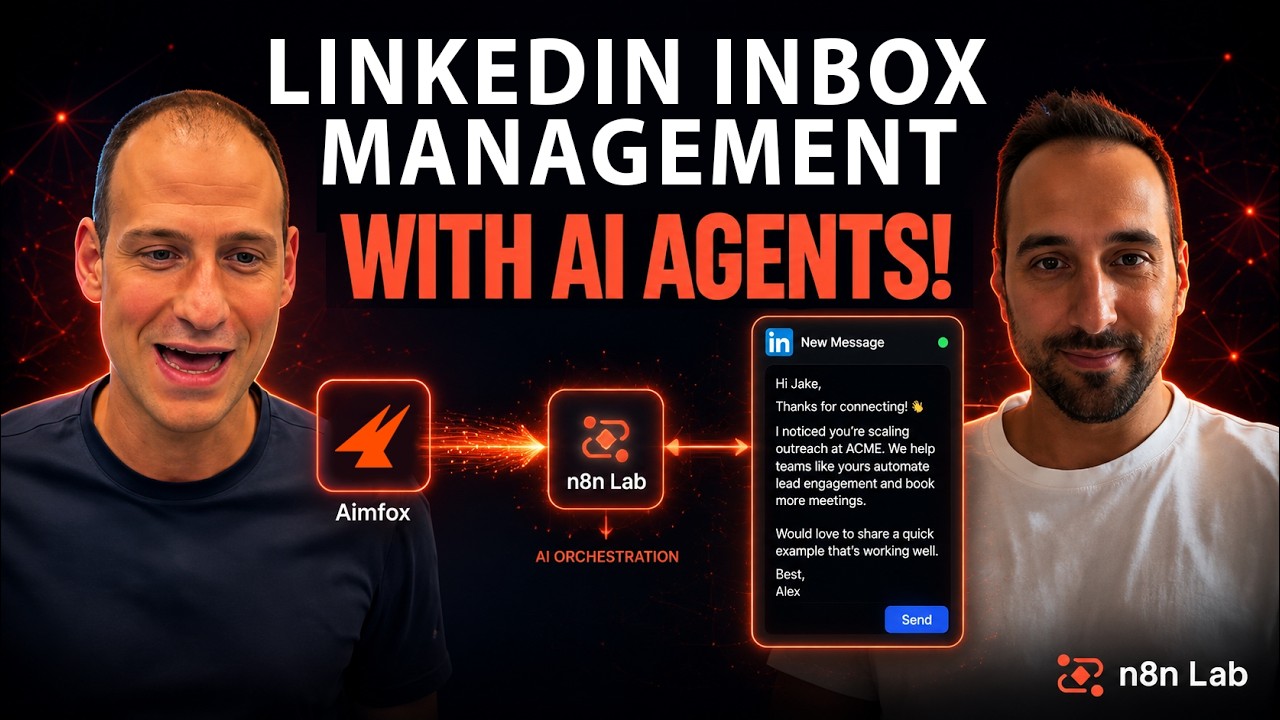 AI Agent That Handles Your LinkedIn Inbox. Live Build & Demo (n8n + Aimfox)