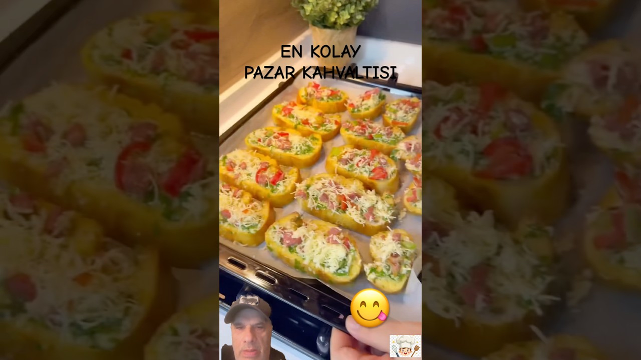 😋🍕EN KOLAY PAZAR KAHVALTISI #kahvaltıtarifleri #kolaypizza #shorts