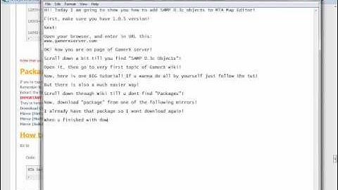 How to add SAMP 0.3c objects to MTA Map Editor