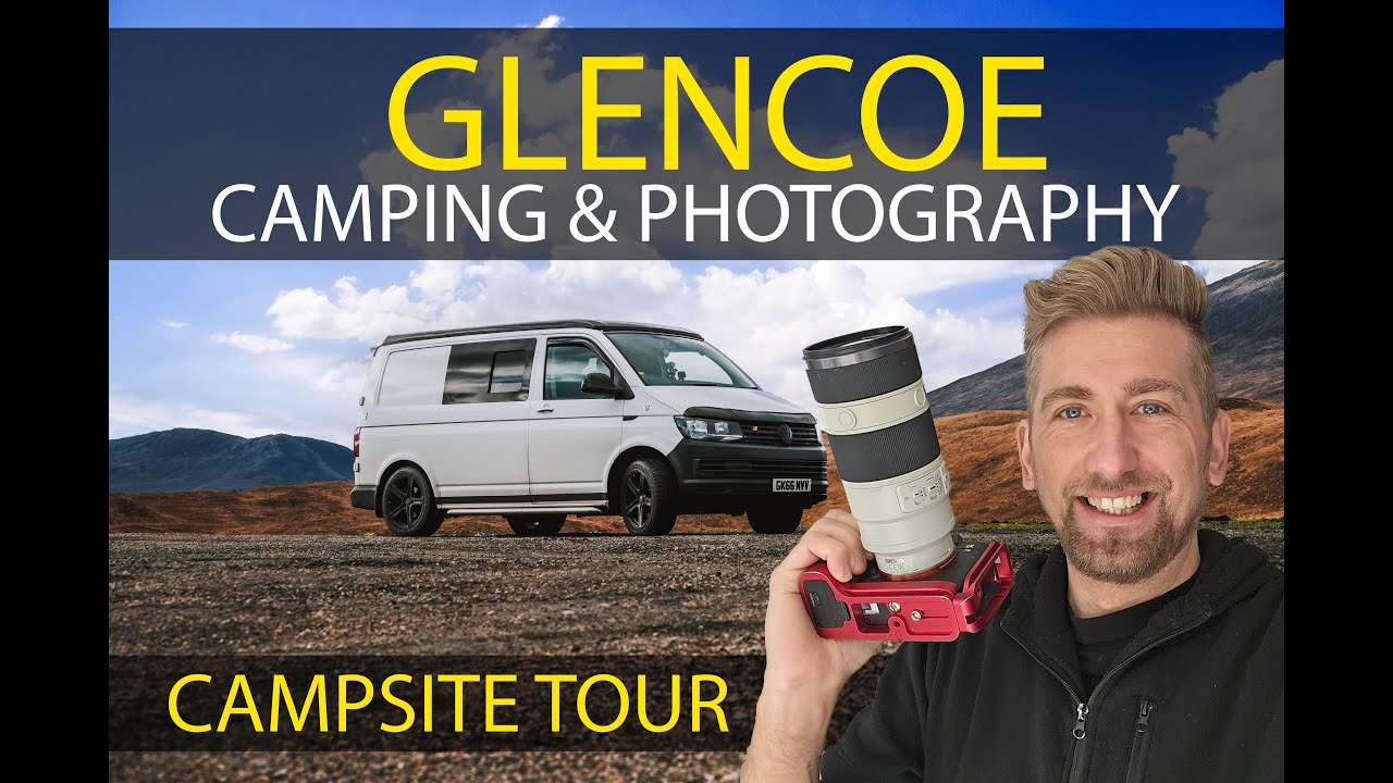 Red Squirrel Campsite Tour - Glencoe - Scotland - VW T6 Camper Van
