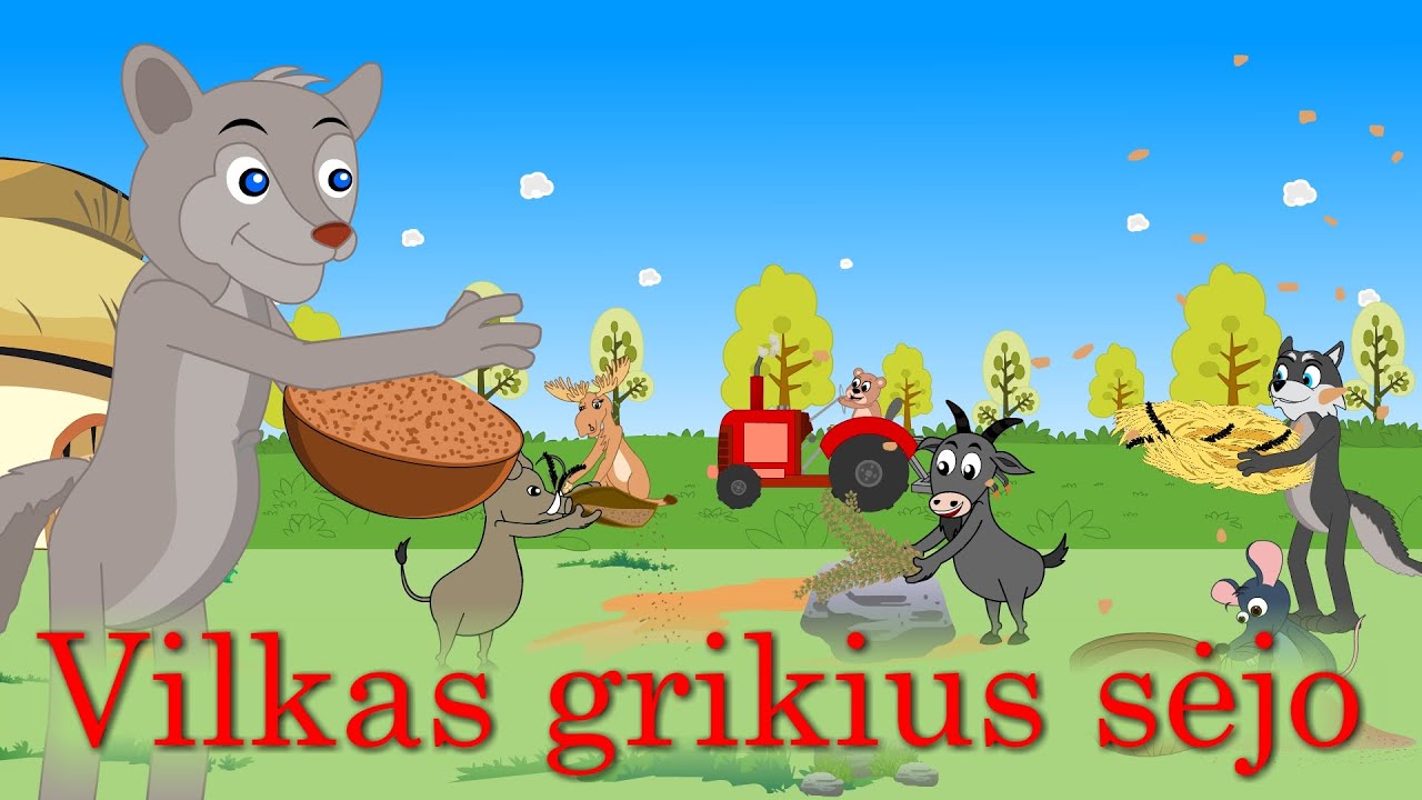 Vilkas grikius sėjo | 19 minučių kompiliacija |  Lietuviškos vaikiškos dainelės
