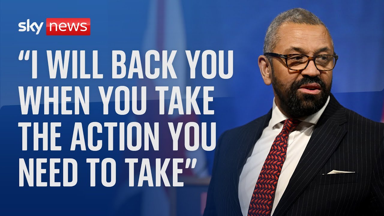 james-cleverly-addresses-the-national-police-chiefs-council-in-first