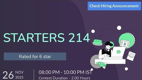 Codechef Starters 214 Today Contest Solutions Check Comments