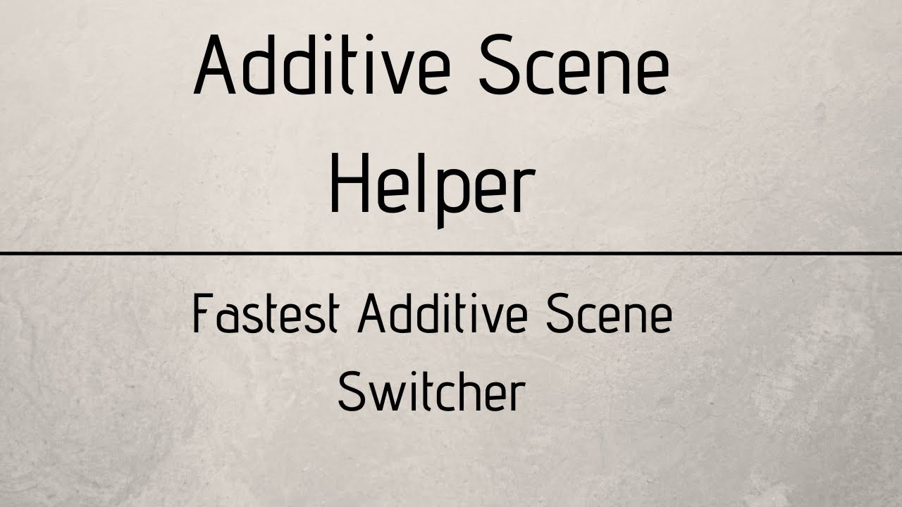 Editor Scene Helper | Fastest Scene Switcher | Unity Editor Tool - YouTube