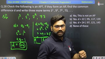 Check the following is an AP?, if they form an AP, find the common difference d and write three