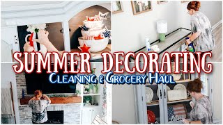Summer Decorating! Whole House Clean With Me 2023 | Hutch Makeover on a Budget | Cleaning Motivation