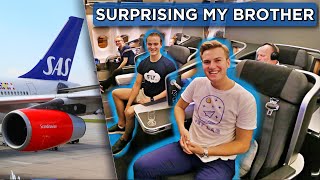 I Took My Little Brother On His First BUSINESS CLASS Flight (SAS Business to Hong Kong)