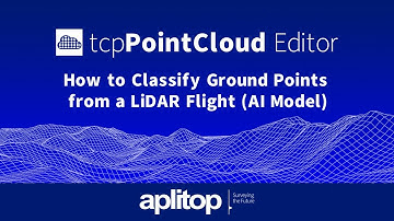 tcp PointCloud Editor | How to Classify Ground Points from a LiDAR Flight (AI Model)