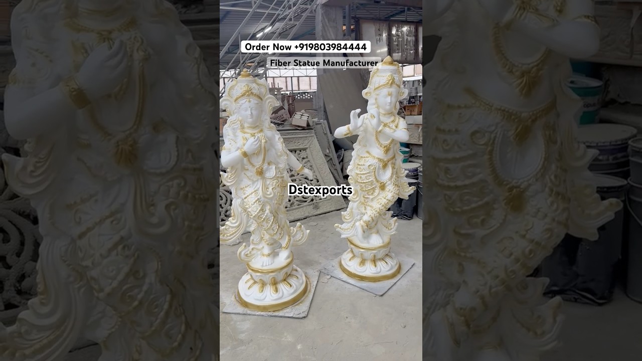Fiber Radha Krishna Statues Manufacturer
