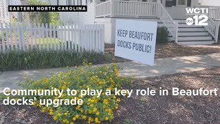 Community to play a key role in Beaufort docks' upgrade