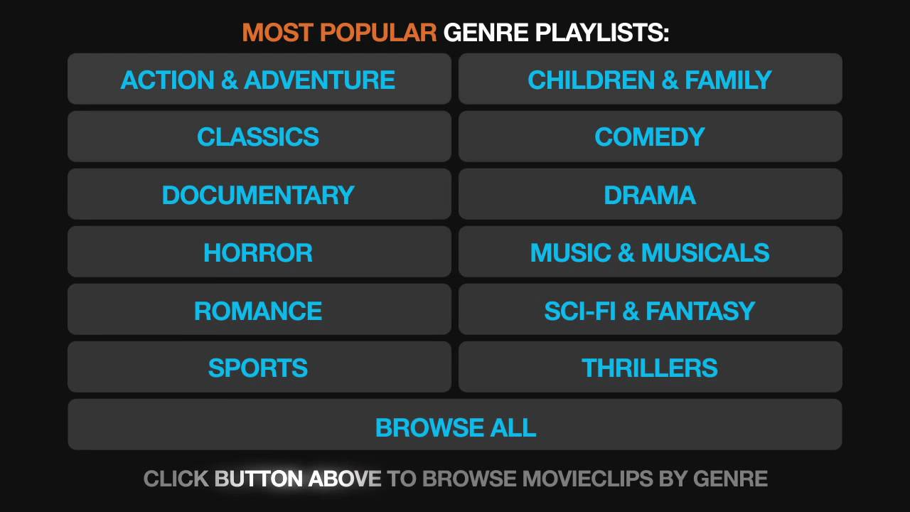 Browse Movie Clips By Genre Youtube