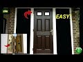 EXTERIOR DOOR HINGE Security Hack!