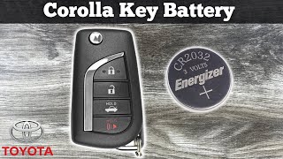 2020  2023 Toyota Corolla Key Fob Battery Replacement  How To Change Replace Remote Batteries