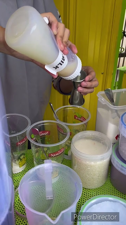 Panas begini paling seger Yums minums Es Teh Nusantara rasa Taro 😍 #estehviral
