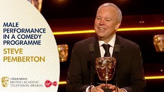 Steve Pemberton Wins Male Performance In A Comedy Programme Bafta Tv Awards 2019