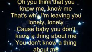 Kelly Clarkson - Mr. Know It All  Lyrics