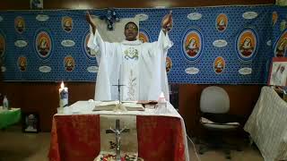 オノレ神父のミサ　キリストの聖体ミサ2020年　Father Honore Kabundi Mass on　June 14, 2020.