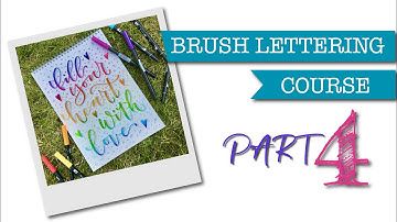 Brush Lettering Course - Part 4. - Joining letters together