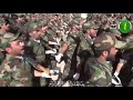 بسم الله قاصم الجبارين انتضرونا عن قريب استعراض الحشد المقدس