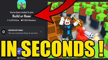 HOW to JOIN BUILD UR BASE DISCORD SERVER ✅PC & MOBILE✅