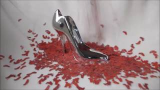 Aluminium Pumps In High Heel Confetti Shower