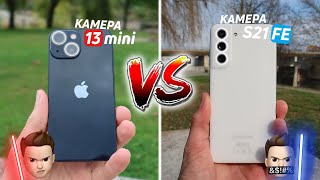Сравнение камер iPhone 13 mini и Samsung S21FE! 4К