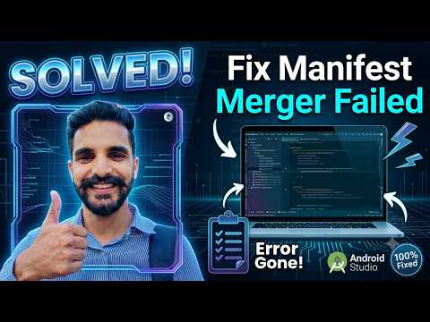 Fix Manifest Merger Failed Error in Android Studio (Kotlin / Java)