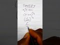 Simplify The Following #shorts #shortsmath #shortmathvideo
