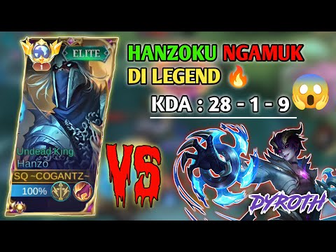 HANZOKU MEMBASMI WARGA LEGEND‼️ - Mobile Legends #buildhanzo