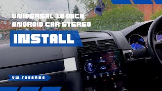 Universal 10 Inch Android Car Stereo Pluscenter Installation in VW Touareg