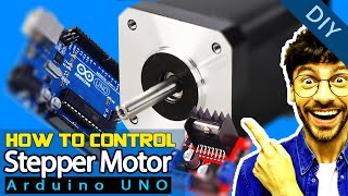 Control Position and Speed of Stepper motor with L298N module using Arduino | testing stepper motor