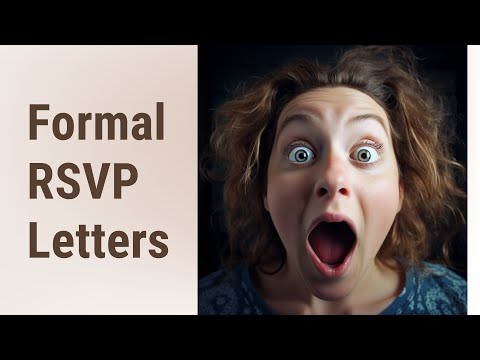 Mastering the Art of Formal RSVP Letters