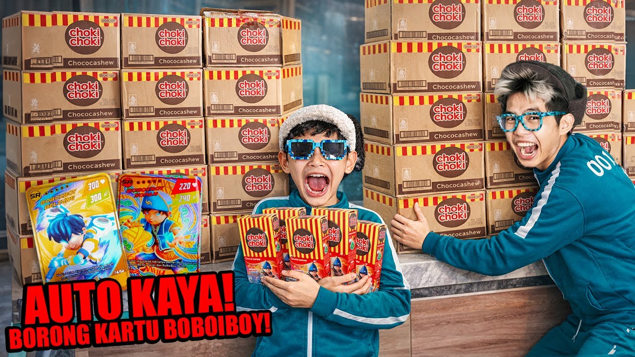 AUTO KAYA!!! Bocil Borong Semua Dus Choki-Choki BOBOIBOY Sampai KOSONG! isinya SOPAN, BELIUNG!!!