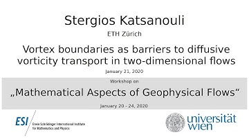 Stergios Katsanoulis - Vortex boundaries as barriers to diffusive vorticity transport in flows