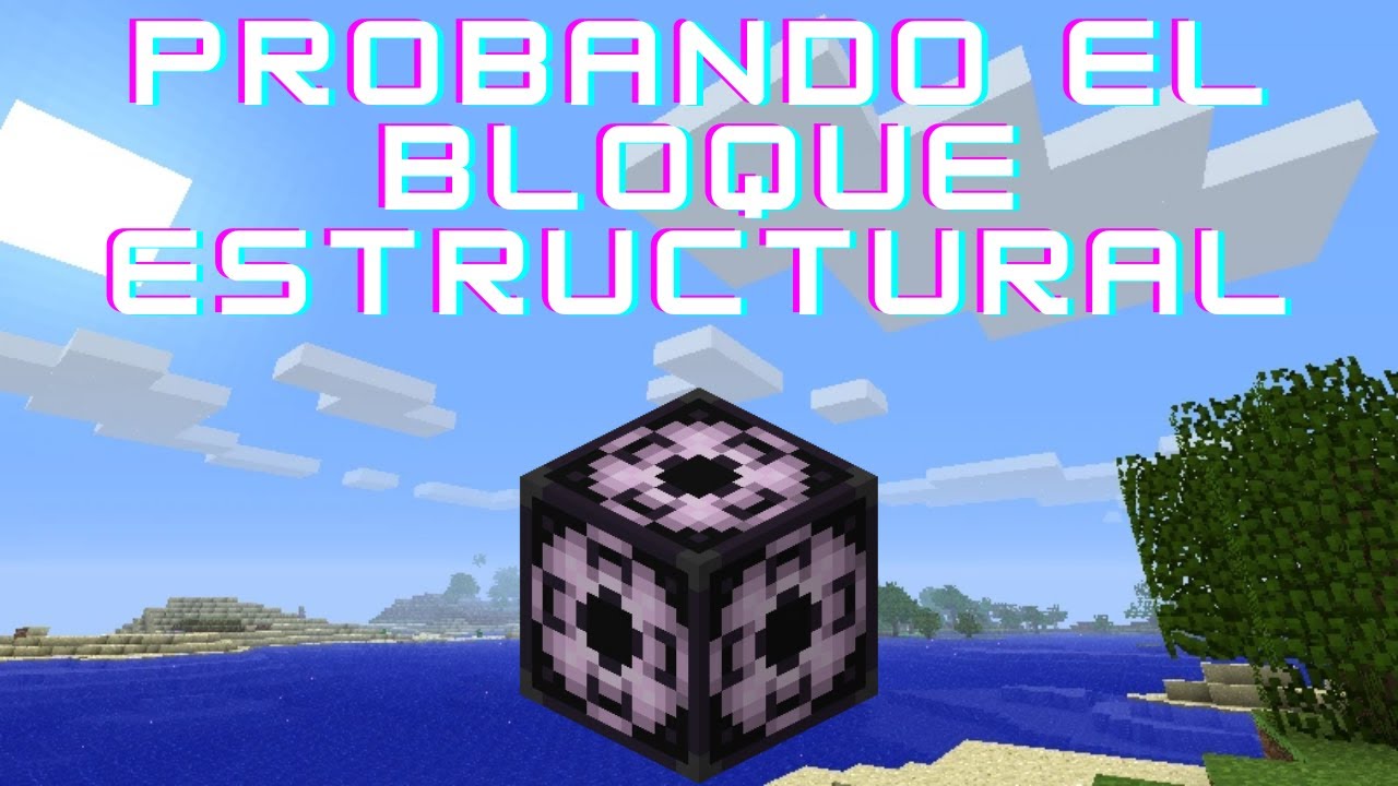 Probando el bloque estructural | minecraft - YouTube