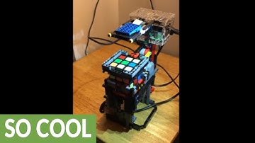 Lego-built machine solves Rubik