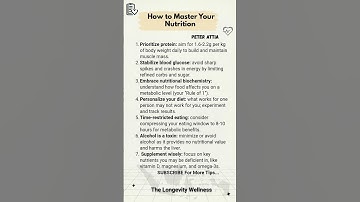 How to Master Your Nutrition - Peter Attia