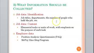 CB: CHAPTER 4: JOB ANALYSIS