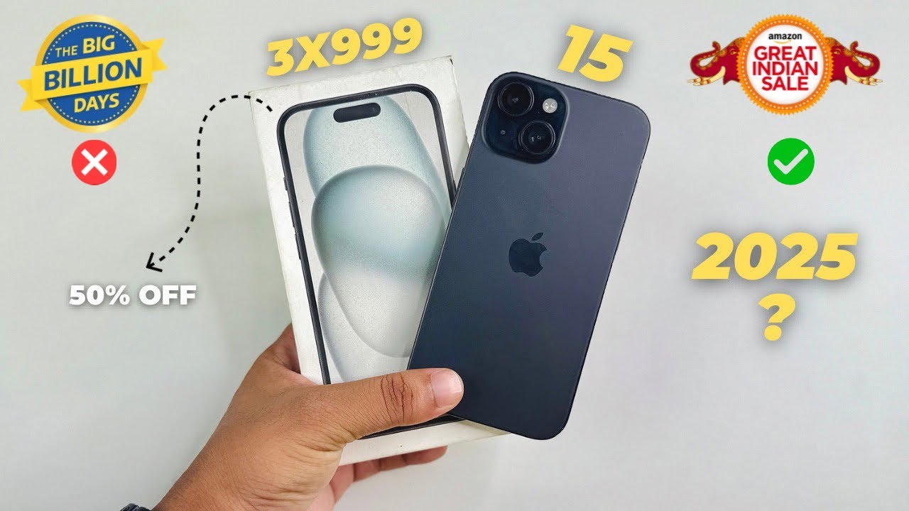 iPhone 15 price in Flipkrt BBD SALE 2025 | iPhone 15 Amazon Great Indian Sale 2025