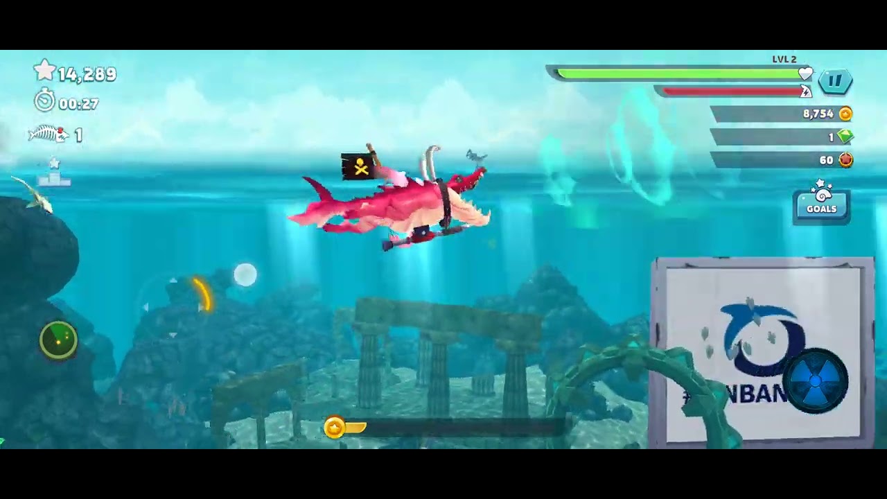 playing as all the hybrid sharks in hungry shark evolution - YouTube