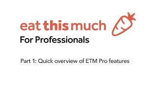 Eat This Much for Professionals, Part 1: Overview screenshot 4