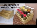 DIY Spice Organizer For Kitchen | Easy Homemade Spice Rack | Budget Free Ideas |Cardboard Spice Rack