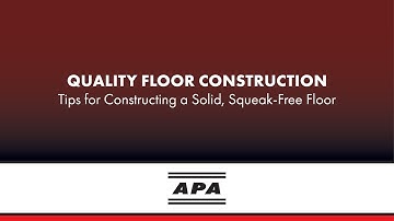 Quality Floor Construction