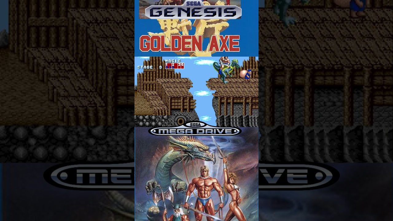 Golden Axe Dragon's Ride Sega Genesis Mega Drive