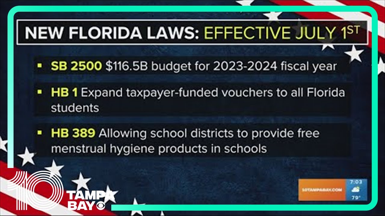 These new Florida laws take effect July 1 - YouTube