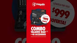 Combo taladro Black &amp; Decker con 40 accesorios.