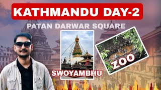 Exploring Kathmandu Day 2 | Swoyambhu, Central Zoo &amp; Patan Durbar Square Vlog