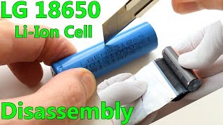 LG 18650 LiIon Cell Teardown and Explanation LGEAS31865 2200mAh